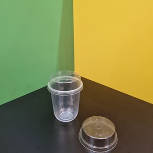 Gobelet en plastique PP thermoformé en forme de U, scellable, 95 mm, 12 oz, nouveau style 2026, écologique, avec logo personnalisé en usine, pour Bubble Tea et jus de fruits - Product Image 2