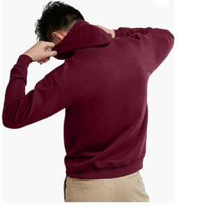 Sweat à capuche pull-over pour homme, coupe classique, style pyjama, haute qualité, personnalisé, brodé, épaules tombantes, respirant, séchage rapide, en polaire - Product Image 2