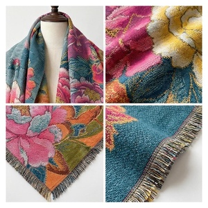 Pañuelo de Seda con Estampado Floral para Mujer, Largo, Elegante, Multifuncional, Accesorio de Moda para Todas las Temporadas - Product Image 4