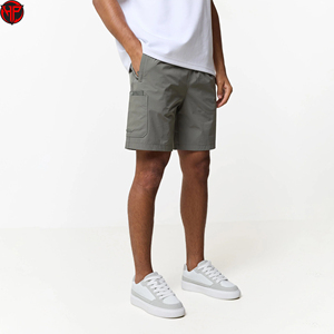 <b>Men</b> Lightweight <b>Jacket</b> and Shorts Set Zip Up Collar Two Pocket Casual Sports Windbreaker Shorts Set - Product Image 3