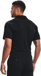 เสื้อเชิ้ตแขนสั้นสีดำสำหรับผู้ชาย ผ้าอ๊อกซ์ฟอร์ด ระบายอากาศได้ดี โลโก้ด้านหน้า แห้งเร็ว สวมใส่สบาย ทรงปกติ ลายทาง ดีไซน์กระดุม - Product Image 4