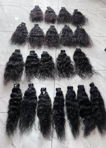 Nueva llegada de alta calidad de doble trama Remy Virgin Temple paquetes de cabello humano 20-30 pulgadas suave cuerpo ondulado todos los colores directo indio - Product Image 4