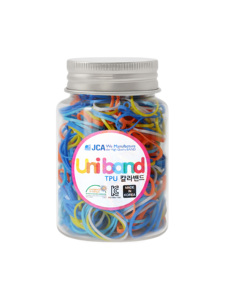 Bandes élastiques pour cheveux en TPU, fabriquées en Corée, unisexes, personnalisées OEM ODM, dans une bouteille en plastique, non toxiques, élastiques, certifiées OEKO-TEX - Product Image 1