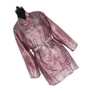 Kimono Corto Popular para Mujer, Kimono de Seda, Ropa de Dormir Sexy y Romántica, Bata de Baño, Kimono Corto Indio, Kimono Vintage Bohemio Indio - Product Image 3
