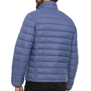Men's Waterproof Puffer Windproof Jacket <b>Quilted</b> Designer <b>Winter</b> Bubble Padded Polyester Outdoor Custom Puffer Jacket Men - Product Image 3