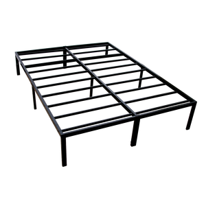 Base Moderna in Acciaio Nero per Letti in Metallo con Piattaforma Doppia - Product Image 3