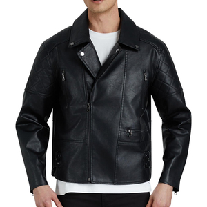 Wholesale Price Top Quality Leather Jacket For Online Sale Latest Design Comfortable Motorbike Leather Jacket For Men - Product Image 5