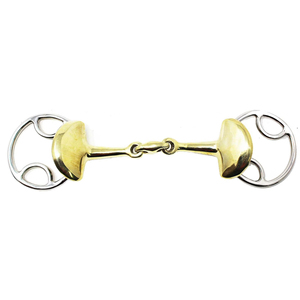 บิตม้าสแตนเลสแบบวงแหวน 4 นิ้ว แบบ 2 วง ข้อต่อคู่ พร้อมห่วงหลวม - Product Image 2