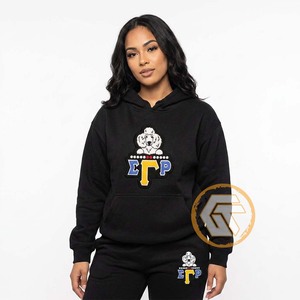 Survêtement personnalisé Sigma Gamma Rho pour femme, en molleton de coton brodé, à capuche, grande taille, léger, de haute qualité, pour sororité - Product Image 4