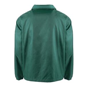 Veste en polyester enduit vert pour homme, col marin, fermeture à boutons, résistante à l'eau, coupe régulière, vêtements d'extérieur - Product Image 3