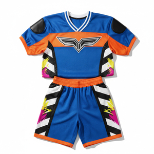 Uniforme de football américain de qualité supérieure, numéros personnalisés en twill, panneaux latéraux en spandex haute résistance pour une meilleure mobilité - Product Image 1