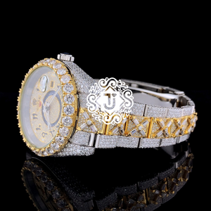 Reloj de Lujo Más Vendido con Esfera de Diamante Moissanite, Movimiento Mecánico ETA, Caja de Acero Inoxidable de 41 mm, Resistente al Agua 3 BAR, para Uso Diario - Product Image 2