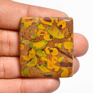 พลอย FAIJAN GEMS ทำมือจากผลไม้ธรรมชาติ แจสเปอร์ทรงคาโบชอง หลังเรียบแบน รูปทรงหลากหลาย สำหรับทำเครื่องประดับคริสตัลบำบัด - Product Image 1