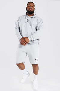 Ensemble de survêtement personnalisé OEM, vêtements de sport, ensemble deux pièces, sweat à capuche court, fermeture éclair, coupe-vent respirant, style streetwear, ensembles jumeaux pour hommes - Product Image 5