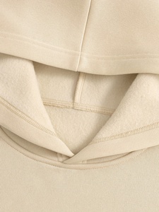 Sudadera con Capucha para Mujer, Estampado de Ángel, Tejido de Algodón, Informal, para Otoño, Manga Larga, Diseño con Logotipo Frontal - Product Image 4