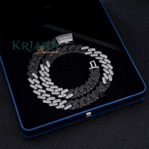 S925 Gold Plated Lab Grown Diamond Link <b>Chain</b> Necklace Hiphop Style Unisex Everyday Wear <b>Chains</b> Jewelry - Product Image 4