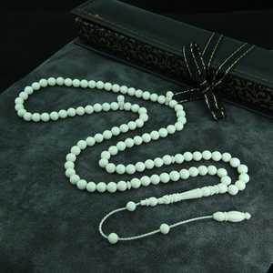 Tasbih musulman traditionnel, perles en os naturel, fait main, écologique, objet d'art et d'artisanat de collection - Product Image 6