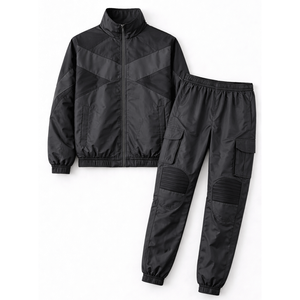 Chándal Cortavientos con Capucha para Hombre, Diseño Sólido, Cómodo y Transpirable, Ideal para Entrenamiento Activo y Uso Casual - Product Image 3