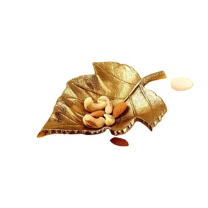 Hôtel Restaurants Fournitures Dryfruits Bol Décor À La Maison En Métal Fruits Bonbons Plat De Luxe Feuille Bols Pour Servir Qualité Premium - Product Image 1