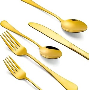 Juego de Cubiertos de Acero Inoxidable de Lujo, Cuchara, Tenedor y Cuchillo, Vajilla Elegante para Mesa de Comedor, para Hotel, Restaurante, Cocina, Boda, Fiesta - Product Image 6