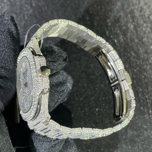 Relojes de Edición Limitada Mecánicos de Hip Hop Clásicos Unisex, Joyas de Belleza Hechas a Mano, con Diamantes Moissanite VVS1 y Acero Inoxidable - Product Image 3