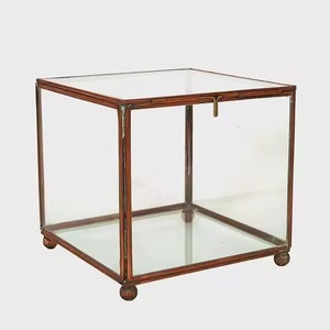 Modern Design Metal & Glass Jewelry <b>Box</b> Stylish <b>Trinket</b> Organizer for Rings Earrings Necklace Bracelet Vanity Display - Product Image 4