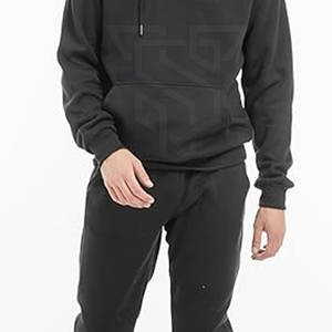 Conjunto Deportivo de Invierno para Hombre, 100% Algodón, Forro Polar, Tallas Grandes, Diseño de Logotipo Personalizable, Patrón Liso - Product Image 6