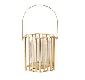 Porte-bougie en fil de fer pour décoration de table, support à bougie décoratif en métal pour centres de table de Noël et de mariage - Product Image 1