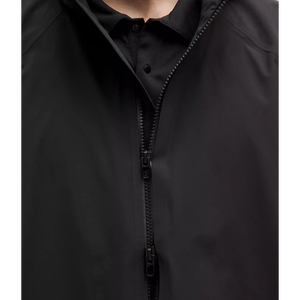 Chaqueta Cortavientos con Capucha Reflectante de Lona para Hombre, con Logotipo Personalizado en la Parte Delantera, con Bolsillos, Transpirable, de Secado Rápido, Informal para Invierno y Actividades al Aire Libre - Product Image 6