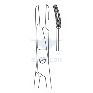 Porte-aiguille Gillies 16 cm / 6-1/4 pouces, pour gaucher, instrument chirurgical S/J pour une manipulation précise des aiguilles et une suture sécurisée - Product Image 3