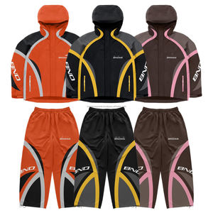 Conjunto Deportivo Personalizado de Fábrica: Sudadera con Cremallera Reflectante de 3m y Pantalones Deportivos de Nailon, Chaqueta Cortavientos Ligera - Product Image 1