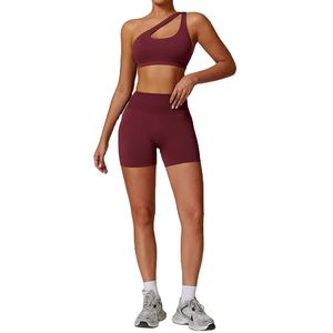 Ensemble de Yoga sans couture pour femmes 2-PC taille haute Leggings à manches longues veste vêtements de sport exercice Fitness taille XL imprimé costume de sport - Product Image 3