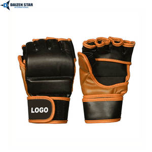 Gants de MMA en cuir professionnels pour l'entraînement des adultes, fermeture à boucle et à crochets, protection des mains pour la boxe et le MMA - Product Image 5