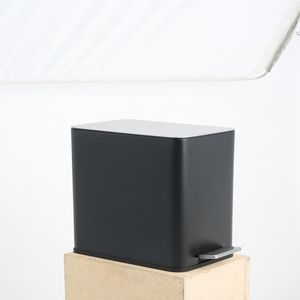 Pattumiera Rettangolare in Acciaio Inossidabile da 10L con Pedale, Secchio Interno Rimovibile e Maniglia Laterale - Product Image 1