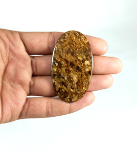 Cabochon en bronzite naturelle, pierre précieuse brune polie, pierres lâches de formes variées, lot en gros pour la fabrication de bijoux - Product Image 5