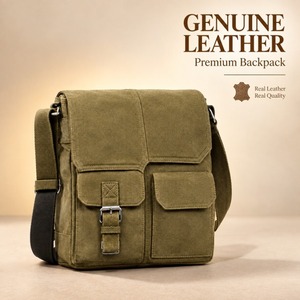 Messenger <b>Bags</b> Crossbody Shoulder <b>Bag</b> Vintage Leather Satchel Travel <b>Laptop</b> Work <b>Bag</b> Unisex Casual Handmade Everyday Purse Daily - Product Image 1