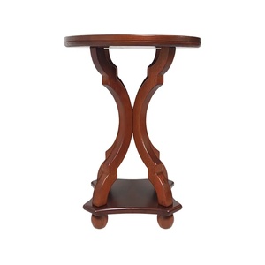 Classic <b>Side</b> <b>Table</b> Made Of Solid Teak Wood <b>High</b> Quality With Chocolate Finish For Indoor Use - Product Image 2