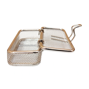 Premium Manual <b>Small</b> Wire Mesh <b>Box</b> with Lid Stainless Steel Storage Container for Surgical Dental and Medical <b>Tools</b> - Product Image 4