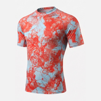 Maillot de bain anti-UV à manches courtes UPF 50+ séchage rapide protection solaire