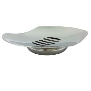 Porte-savon décoratif en métal avec plateau de drainage, organiseur de rangement pour savon de salle de bain pour la maison - Product Image 1