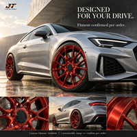 Jantes forgées multi-rayons en maille de 18 à 22 pouces, rouge bonbon chromé, 5x112 5x114.3 VIW-164 pour BMW Audi Mercedes-Benz