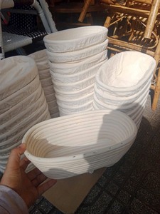 HOT SELLING | Rattan Bread Proofing Basket Handwoven Dough Fermentation for <b>Baking</b> Bowl <b>Kit</b> 2 by Blue Lotus Farm - Product Image 3