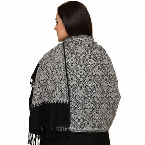 Pashmina de Viscosa Larga, Suave y Ligera con Estampado Floral Paisley Hecha a Mano, Bufanda de Invierno para Mujer, Venta al por Mayor - Product Image 5