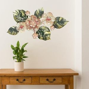 Modern Floral <b>Wall</b> Art Decor Removable <b>Paper</b> Panel Hanging Accent Irregular Shape Plant Pattern Botanical Design - Product Image 2