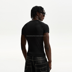 Men's Ripped Bottom Graphic T Shirt Short Sleeve Men 100% Cotton Heavyweight <b>Street</b> Wear t Shirts - Product Image 4