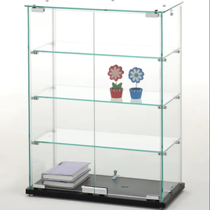 Vitrine moderne minimaliste en verre trempé haute transparence, idéale pour les salons, les chambres, les hôtels et les magasins - Product Image 1