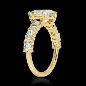 10k 14k Gold Fine Rings Light Luxury IGI Certified VVS Moissanite Diamond Ring for Women Wedding Engagement Rings For Unisex - Product Image 2