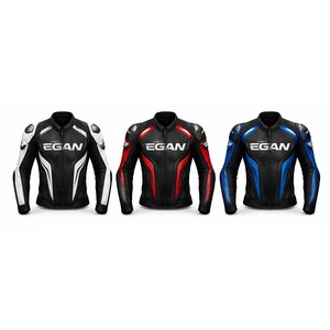 Best Quality Men Genuine Leather Breathable Formal Stand Collar Front Logo Motorbike <b>Racing</b> <b>Jacket</b> New Arrival Autumn - Product Image 5