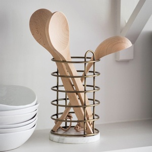 Luxury Red marble ribbed <b>utensil</b> <b>holder</b> cylindrical stone <b>kitchen</b> organizer cutlery <b>holder</b> spoon stand premium handmade export - Product Image 5