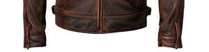 Veste en cuir de vache véritable pour homme, haute qualité, personnalisée, respirante, imperméable, effet vieilli, couleur marron rouille, modèle 2026 - Product Image 6